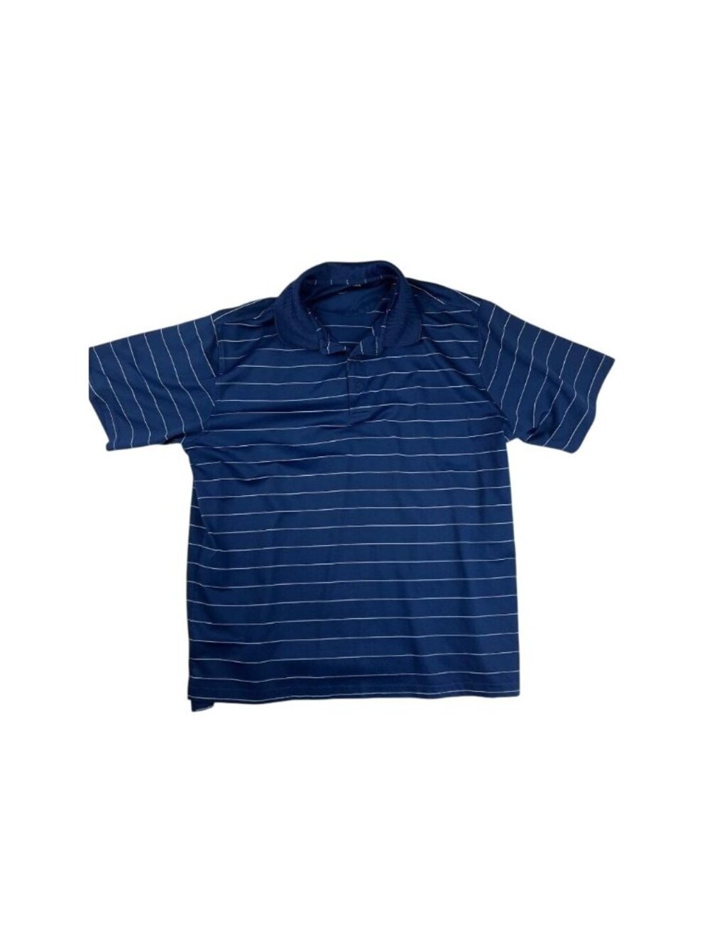 Golden Bear Jack Nicklaus Golf Polo Shirt Men XL Navy Blue White Striped **FLAW